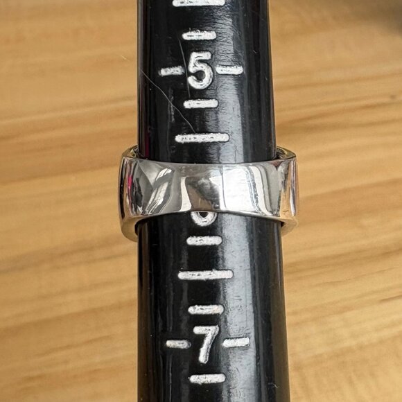 Solid Sterling Silver Ring with Opal Inlay Gorgeous Colours Size 6 - Picture 2 of 11